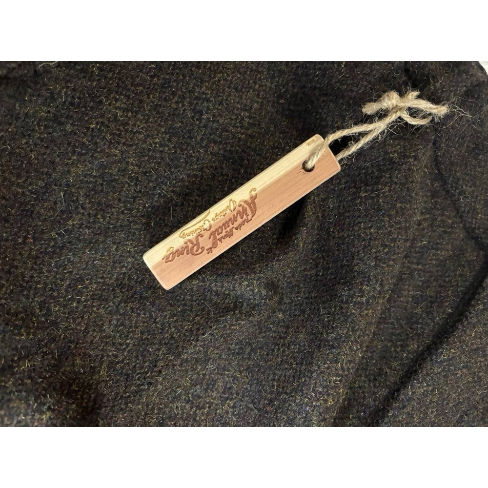 1920s Chocolate Brown Tweed Trousers Annual Ring XL - Picture 11 of 16